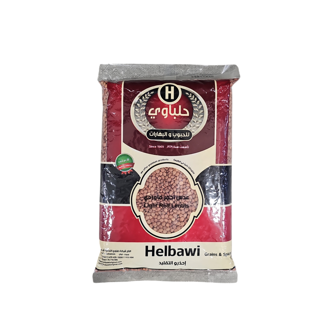 HELBAWI LIGHT RED LENTILS 900G