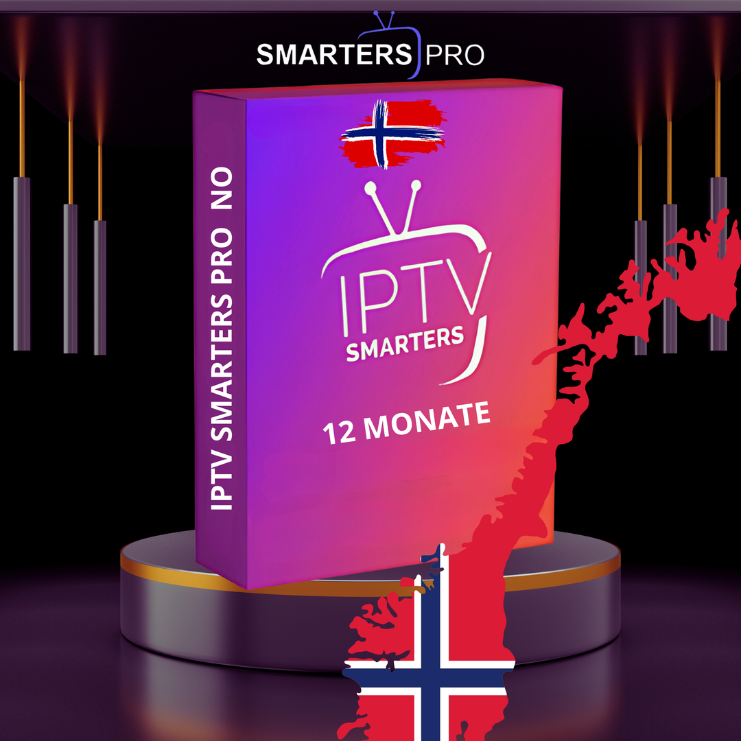 IPTV Smarters Pro – 12 Måneders Abonnement | Premium IPTV i Norge med HD & 4K