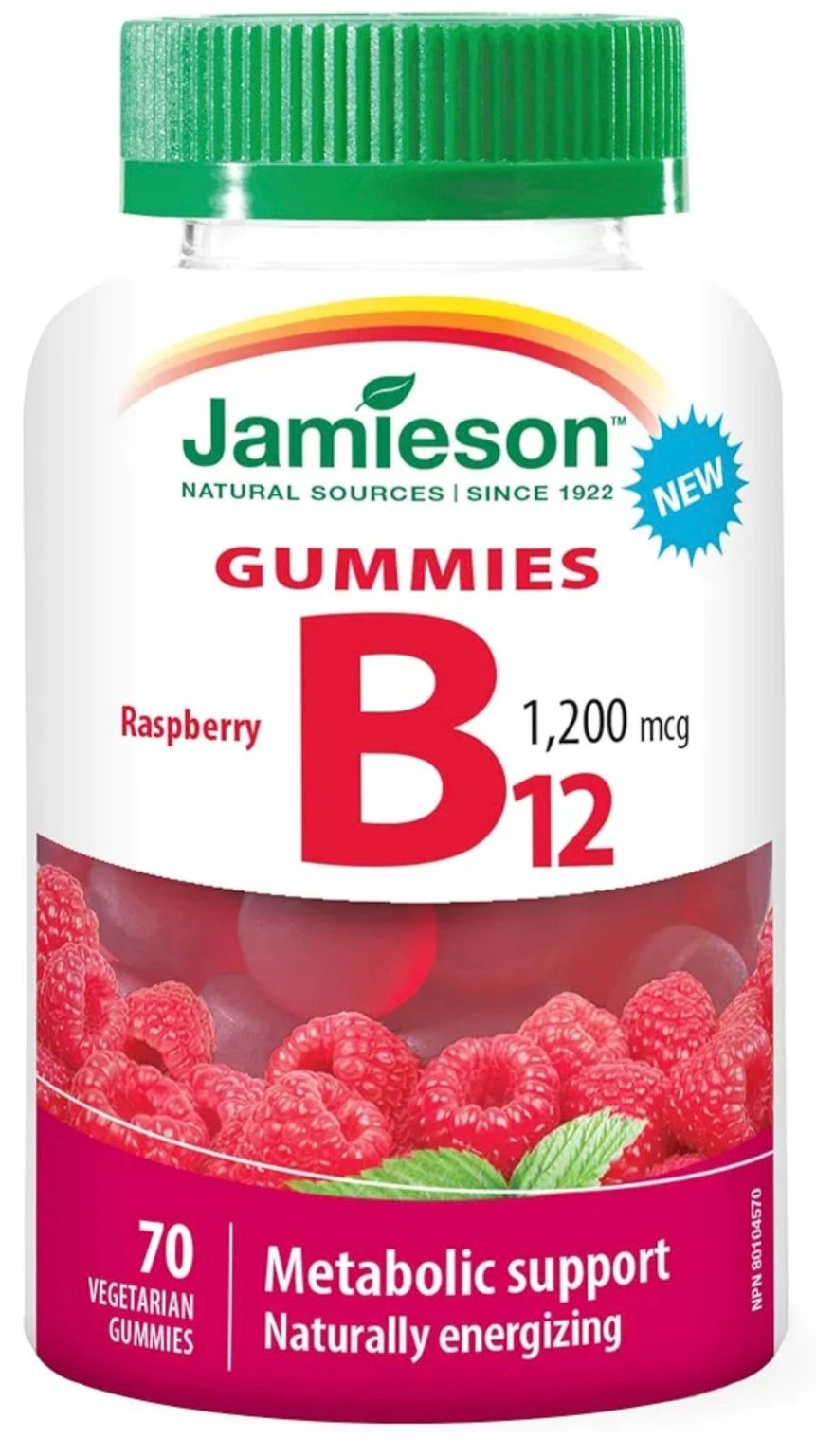 Jamieson B12 1200mcg gummies, 70s 