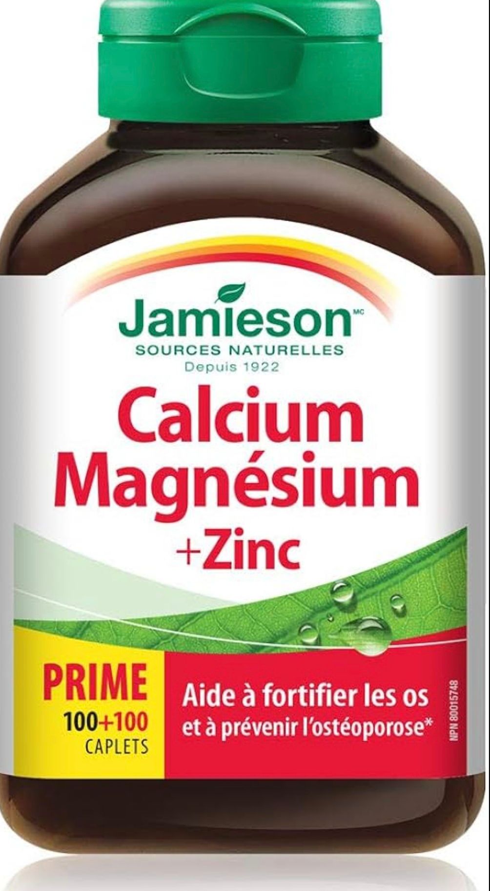 Jamieson Calcium Magnesium + Zinc, 100 tabs 