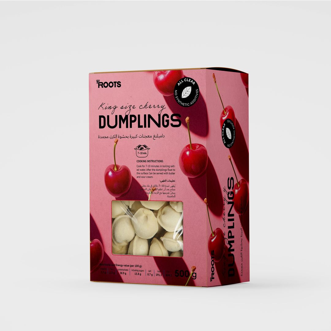 Roots King Size Cherry Dumplings Frozen 500g