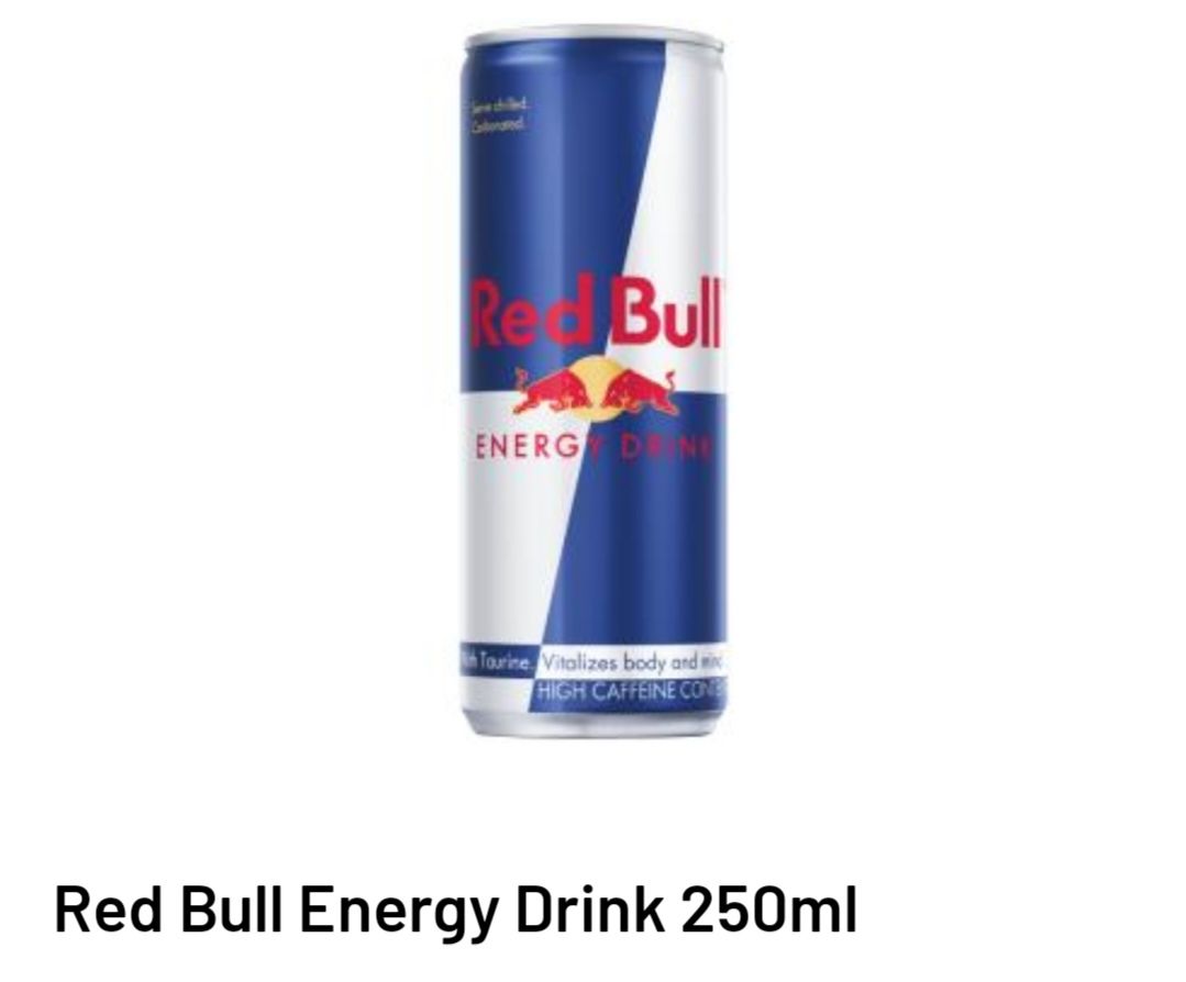 Redbull energy drink 