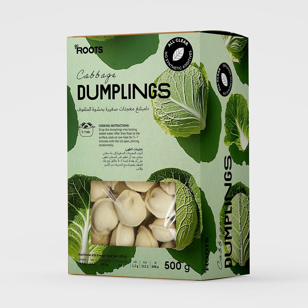 Roots Cabbage Dumplings Frozen 500g