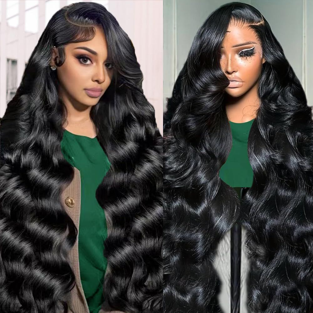 13x6 Lace Front Wigs Human Hair 200% Density 28 Inch Body Wave Lace Front Wigs Human Hair Pre Plucked Real Human Hair Wig with Baby Hair Glueless Wigs Human Hair Lace Front Wigs