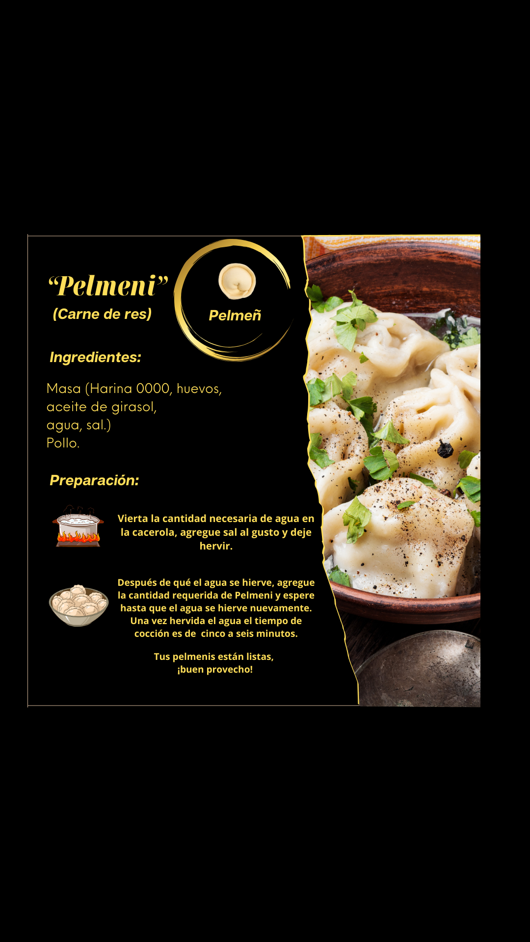 Пельмени говядина (1 кг) / Pelmeni carne (1 kg)