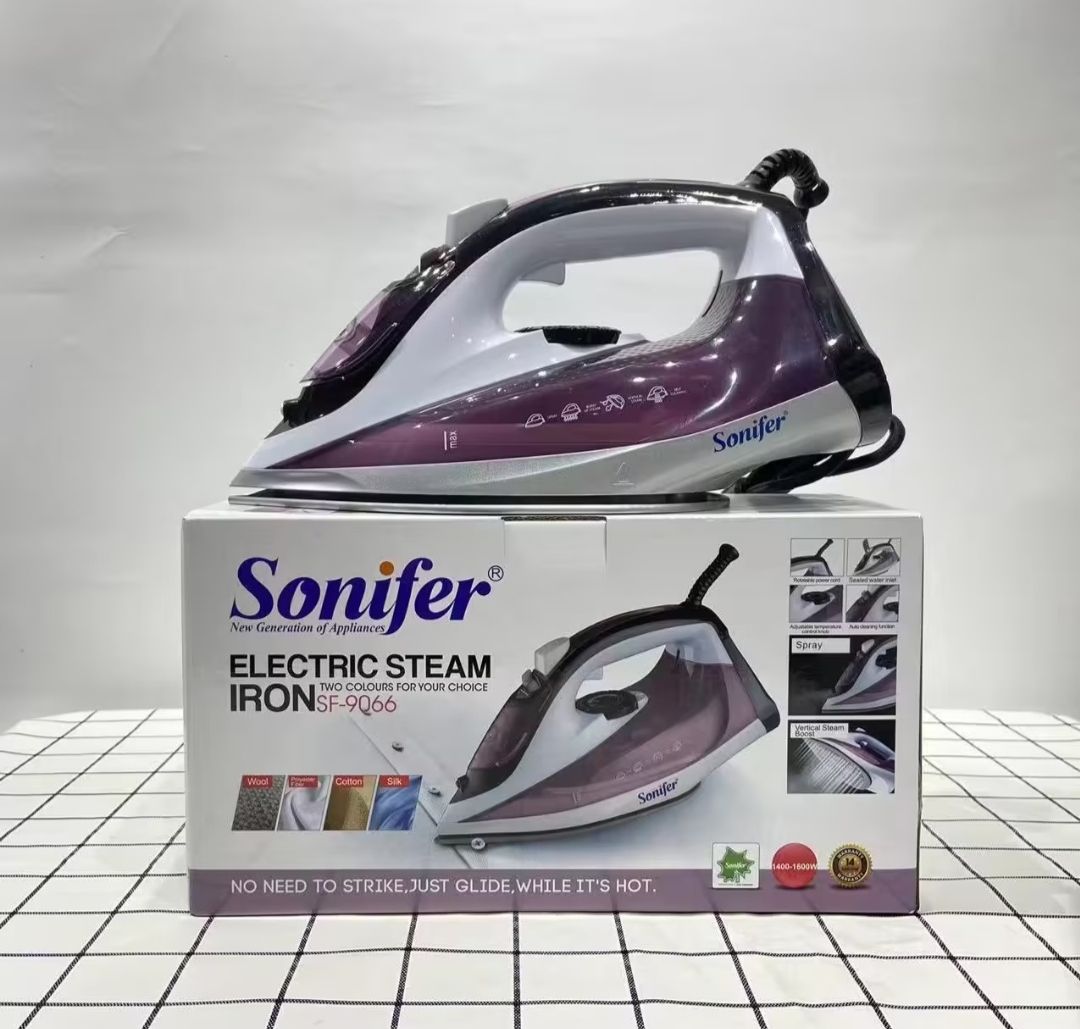 Sonifer SF-9066 home use 1600W temperature control 260ml water tank electric hot steamer cloth steam iron