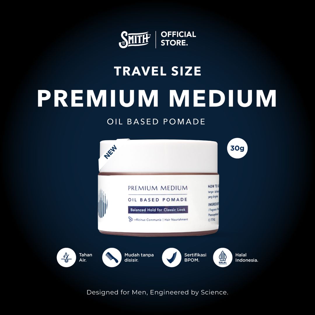 SMITH - Travel Size Premium Medium Hair Pomade Oil Based