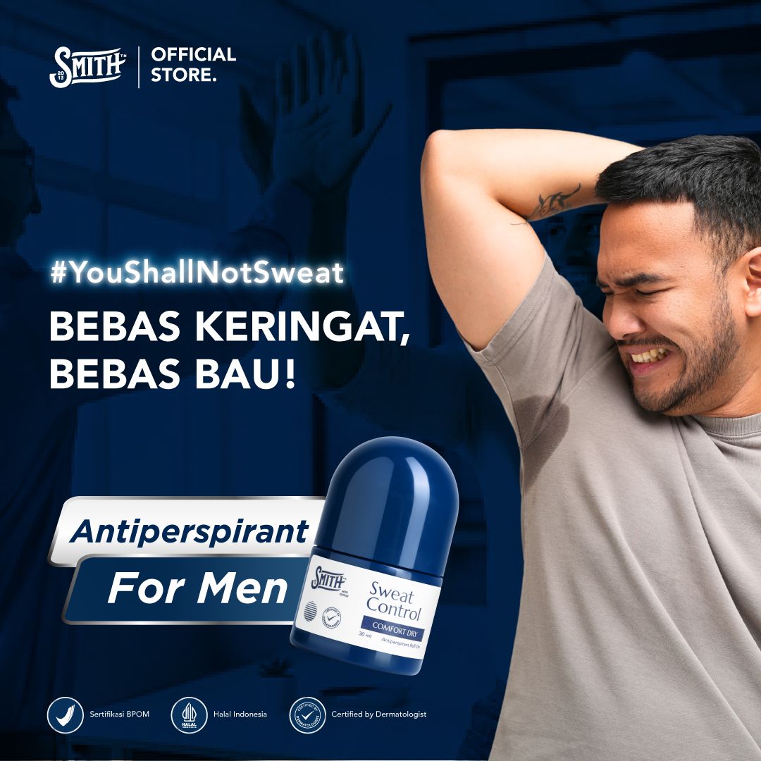 SMITH - Comfort Dry Sweat Control Antiperspirant Deodorant (Keringat Berlebih)