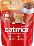 CATMOR KITTEN BEEF GRAVY 70GR