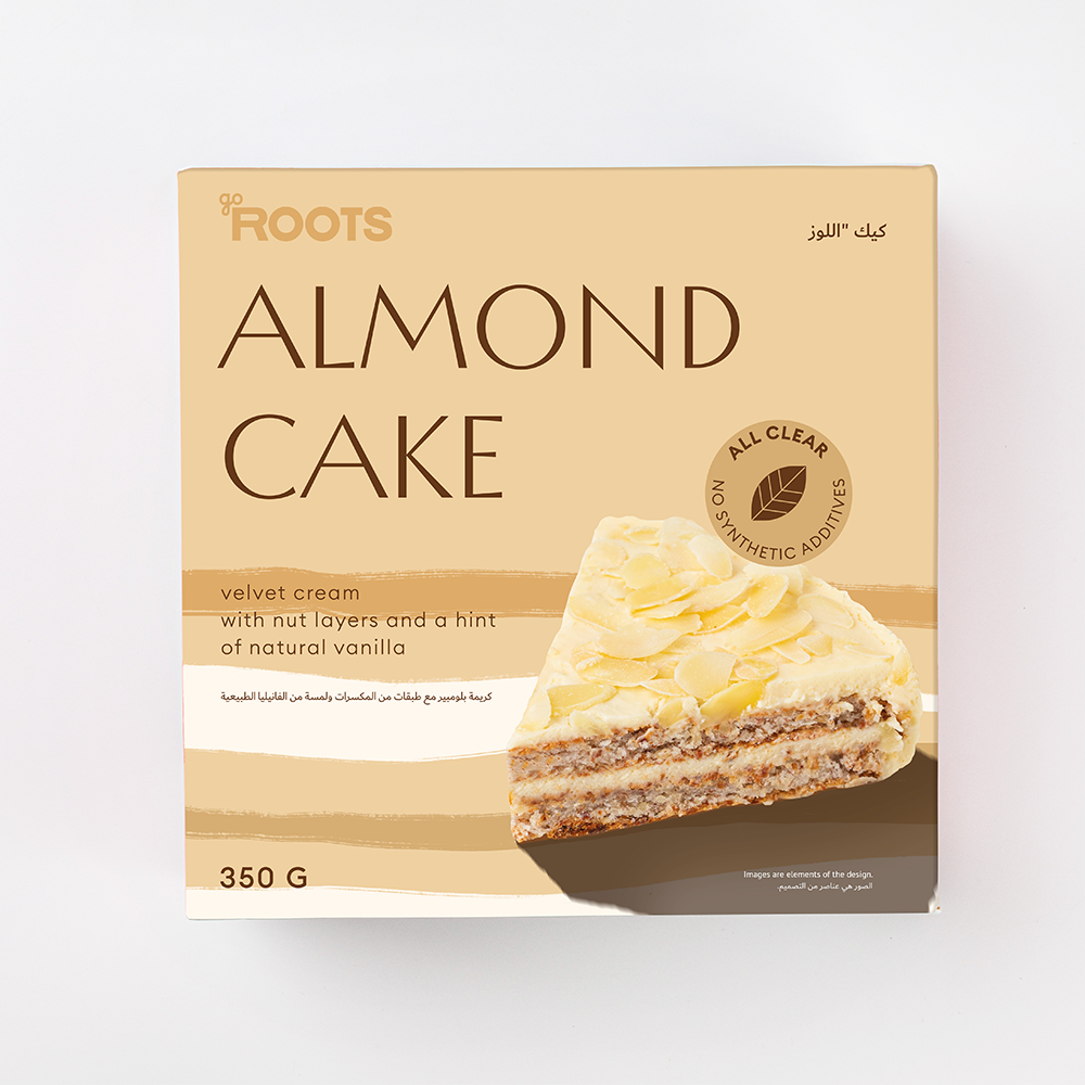 Roots Almond Cake Frozen 350g