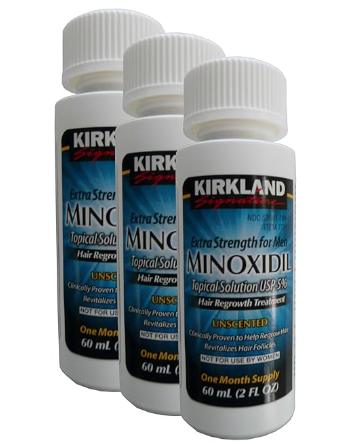 3 MONTHS Kirkland Extra Strength Minoxidil Topical Solution USP 5% Hair Regrowth