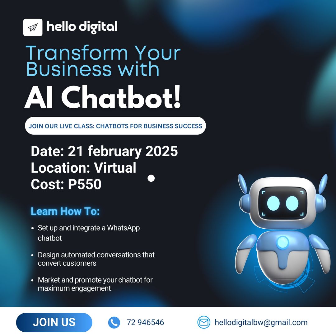 Chatbots for Business Success: Live Class on Building Your WhatsApp Chatbot