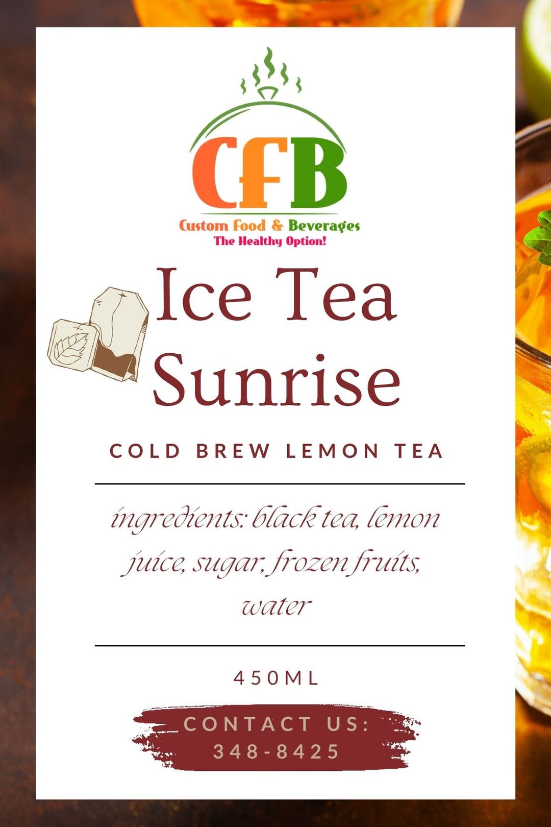 Ice Tea Sunrise - Lemon Ice Tea