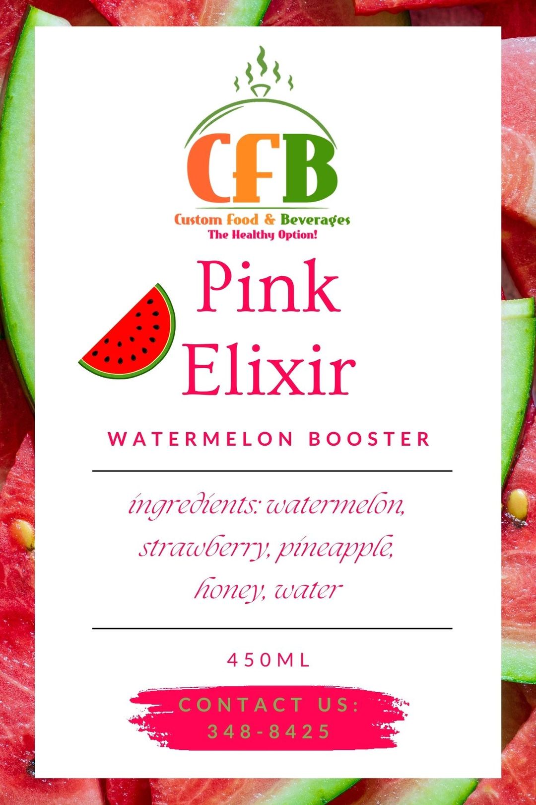 Pink Elixir - Watermelon Strawberry Pineapple Mix