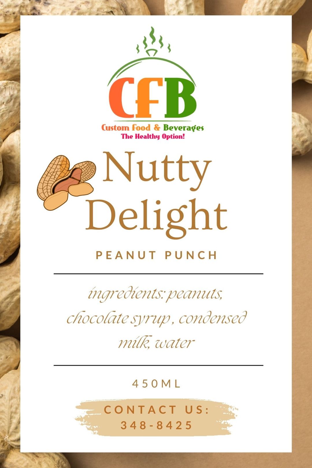 Nutty Delight - Chocolate Peanut Punch