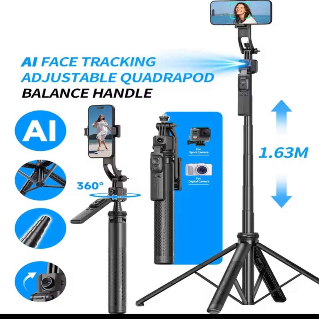 5-in-1 Selfie Stick, Gimbal Stabilizer & Tripod 