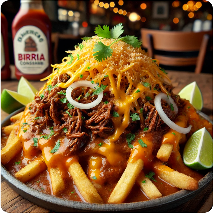 Smokey Birria Loaded Fries 🌮🔥♨️🍟  