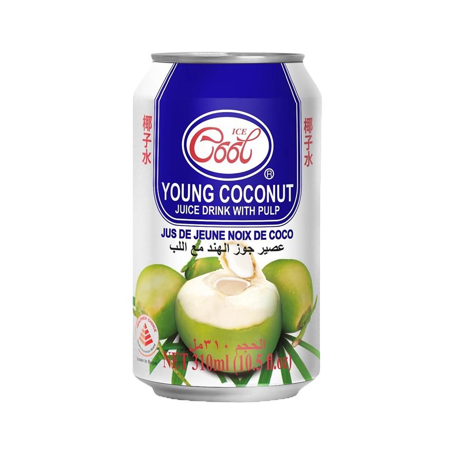 ICE COOL YOUNG COCONUT JUICE DRINK WITH PULP