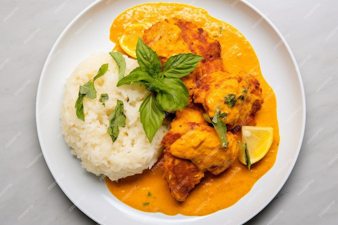 Nasi Putih Kari Ayam (Chicken Curry & Rice)