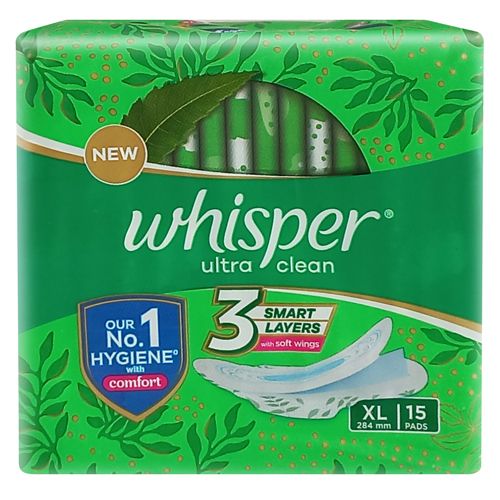 Whisper Hygiene & Comfort XL 15+ Pads