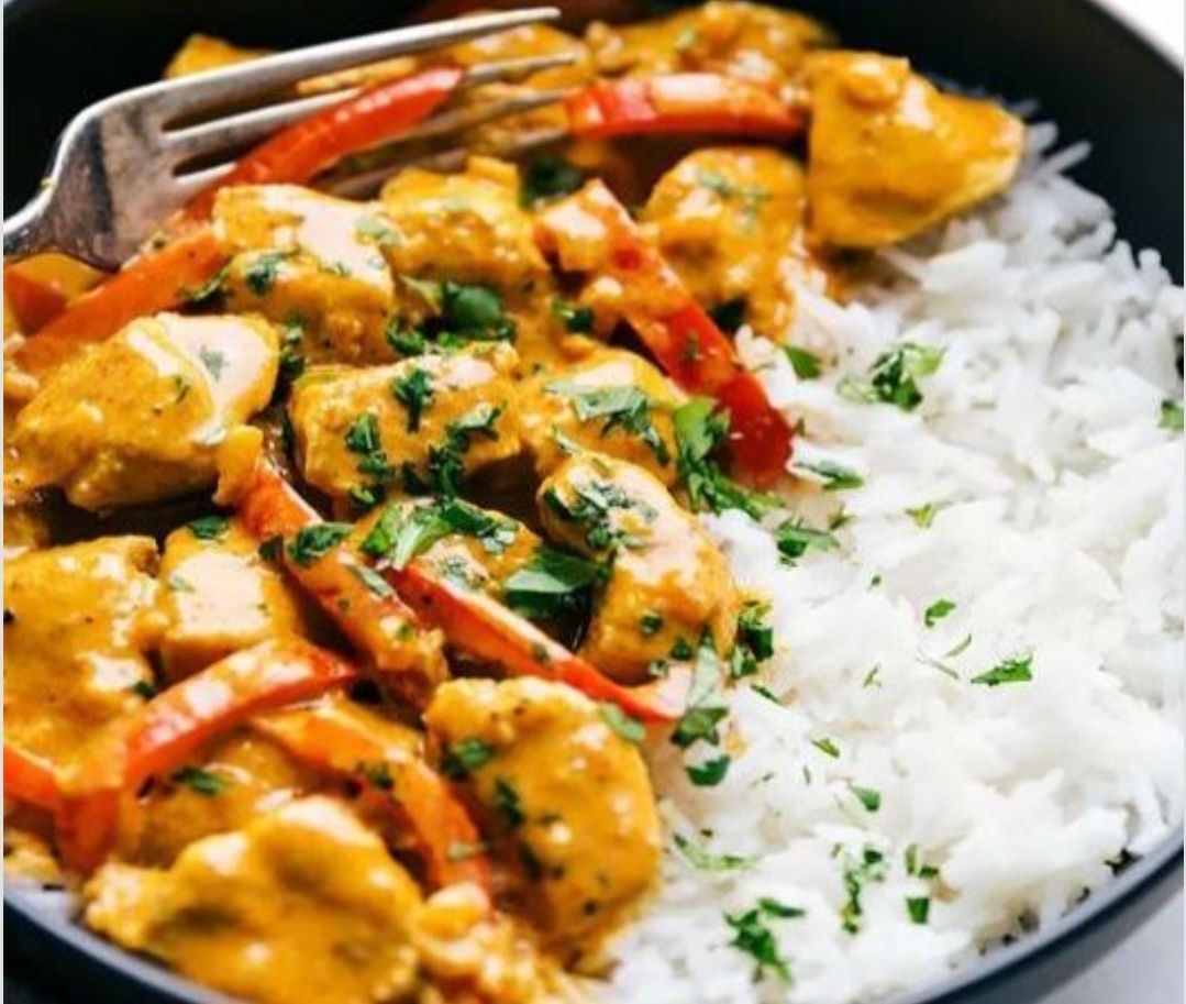 African Coconut Chicken Curry- 40 Mins For Preparation 