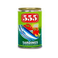 555 Sardines in Tomato Sauce 155grams