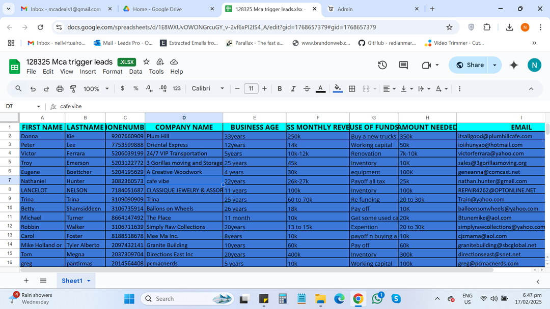 128325 Mca trigger leads