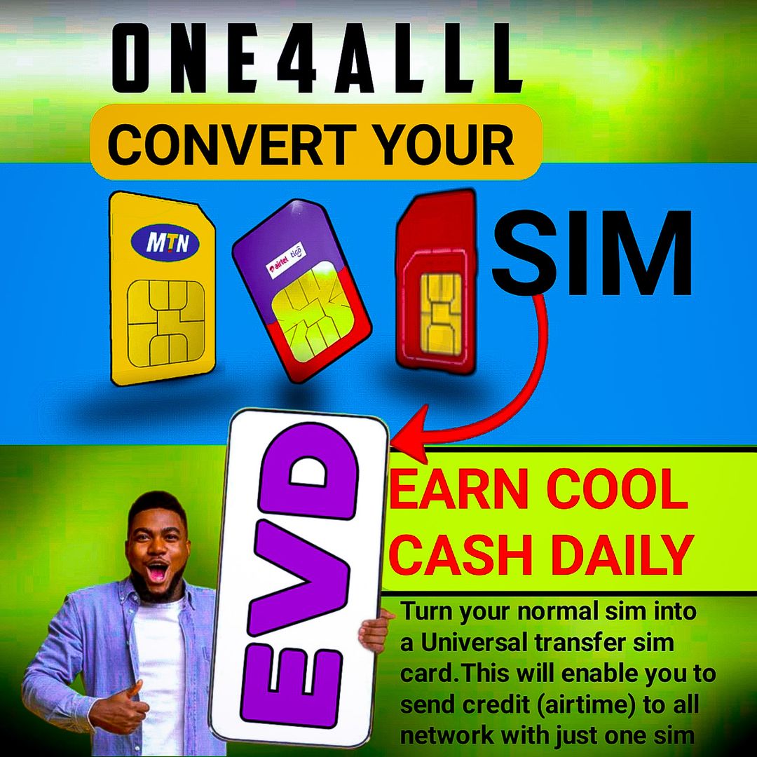 EVD UNIVERSAL CREDIT AND DATA TRANSFER SIM 