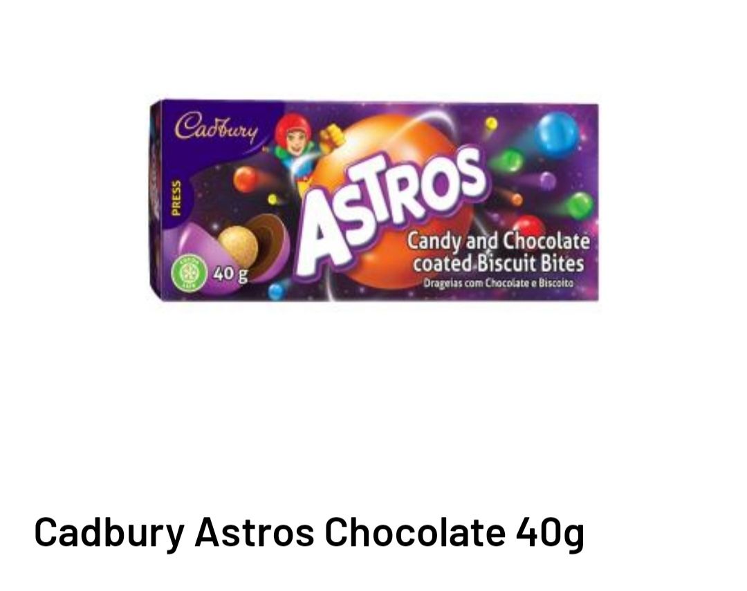 Cadbury Astros chocolate 