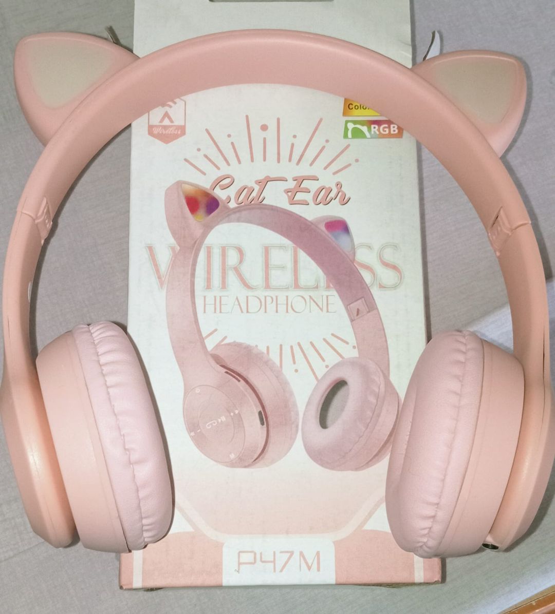 P47M Cat Ear Wireless Headphones