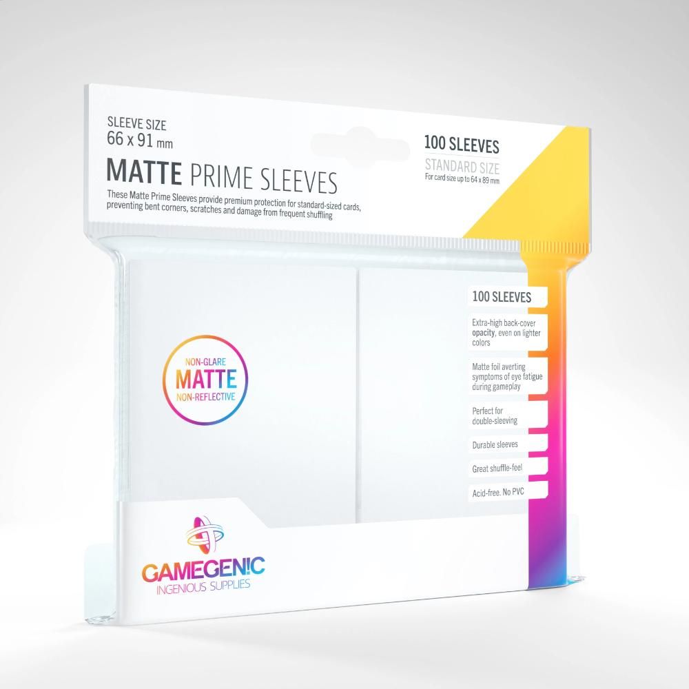 GameGenic - Matte Prime Sleeves: White (100)