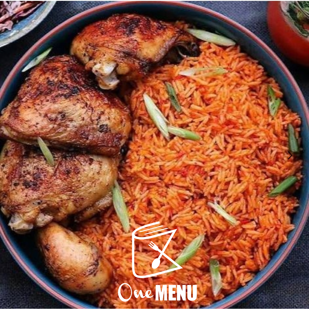 Jollof Rice  By One MENU- Kigali Lunch Only (12-4pm) 