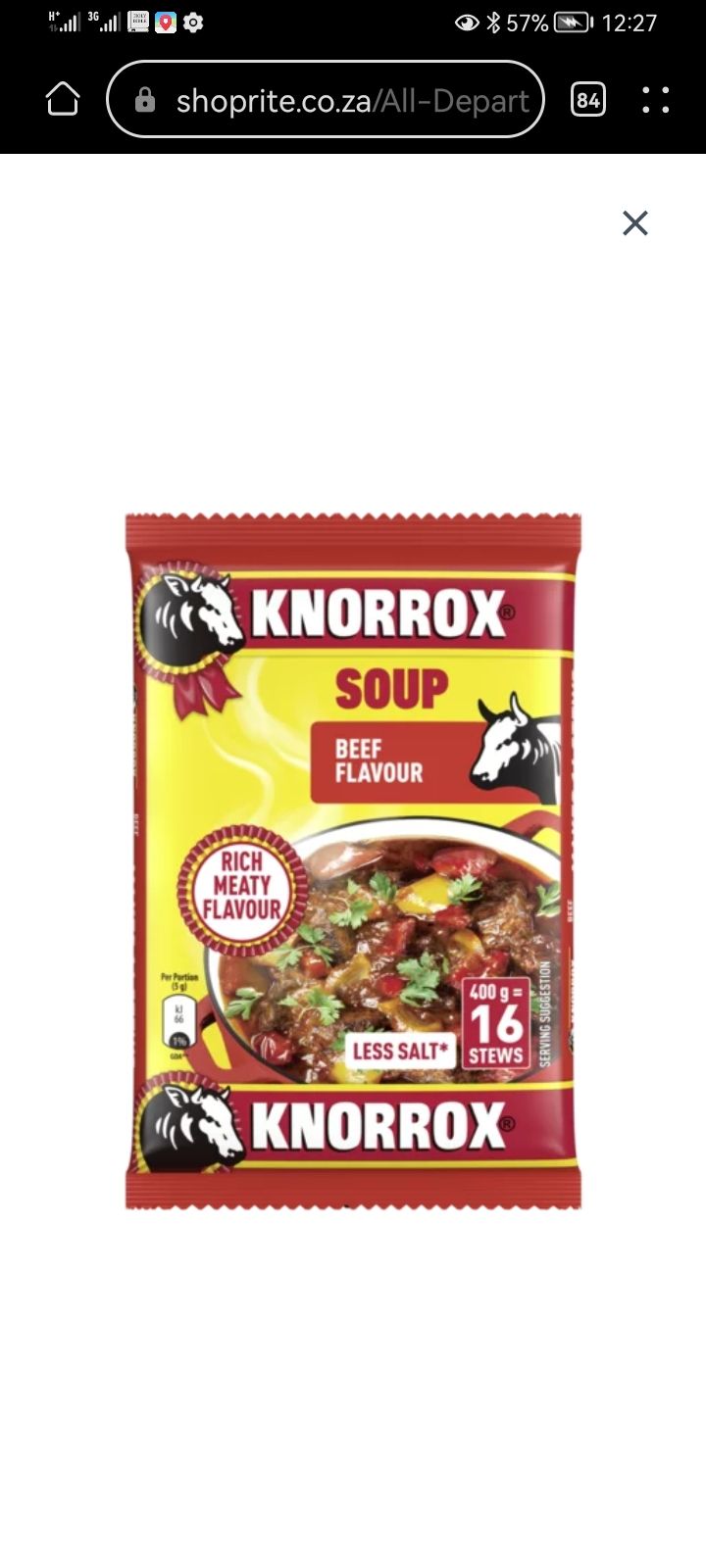 Knorrox Beef Flavoured Stock 