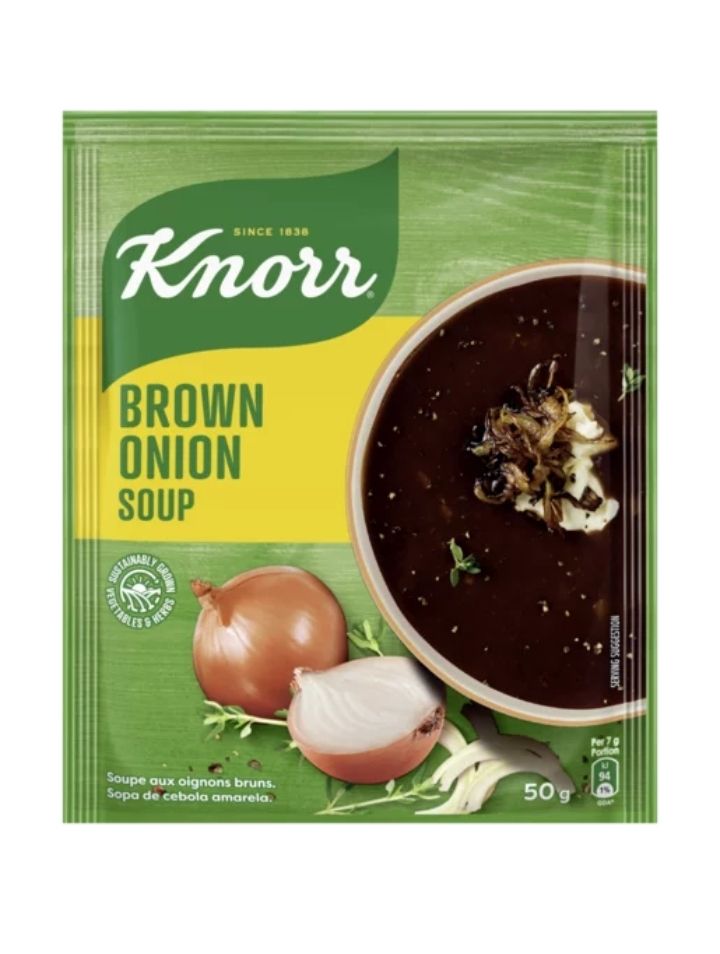 50g Assorted Knorr Thickening Soups (Brown Onion) 