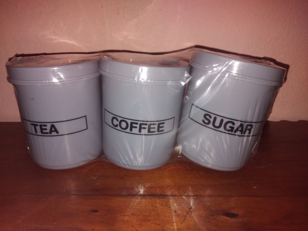 Tea, Coffee, Sugar Containers Set