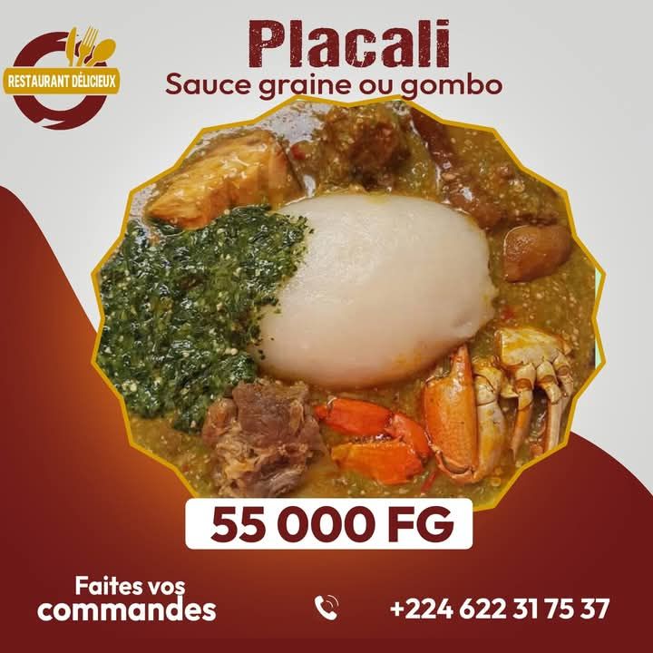 Placali sauce gombo ou graine 