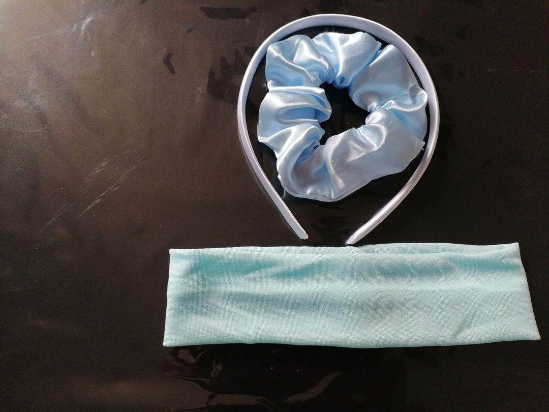 Blue Headband and Scrunchie set