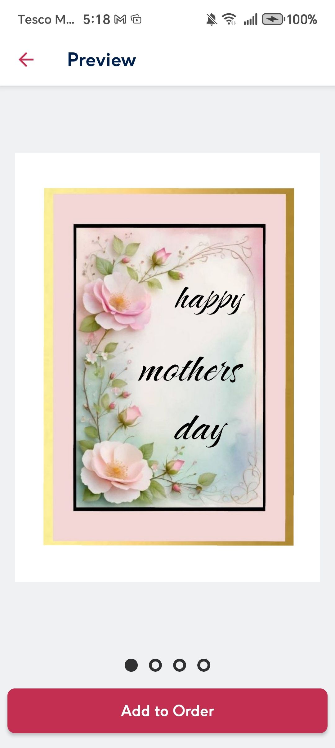 Beautiful mother's Day card