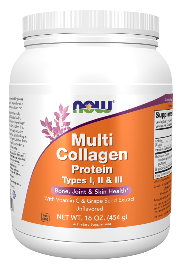 Multi Collagen Protein, Types I, II, III Powder (unflavoured)