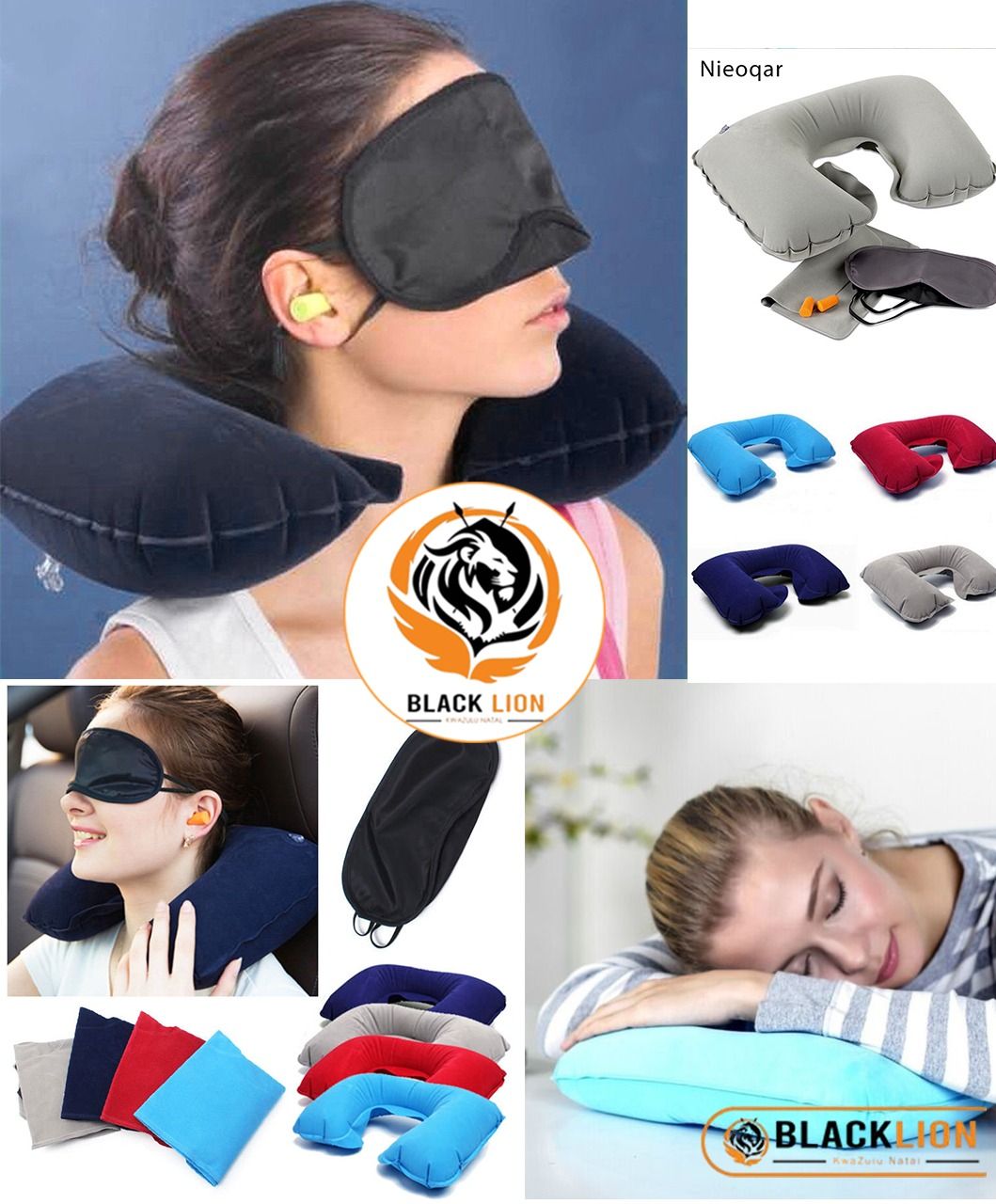 3-in-1 Inflatable Travel Pillow Set – Ultimate Comfort Anywhere ✈️😴