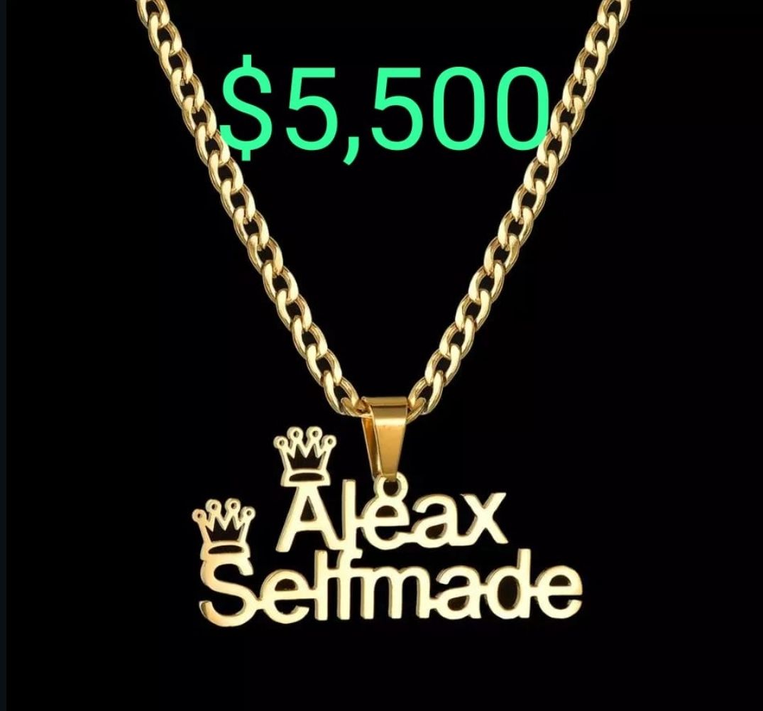 Male Double Name Customize Chain 