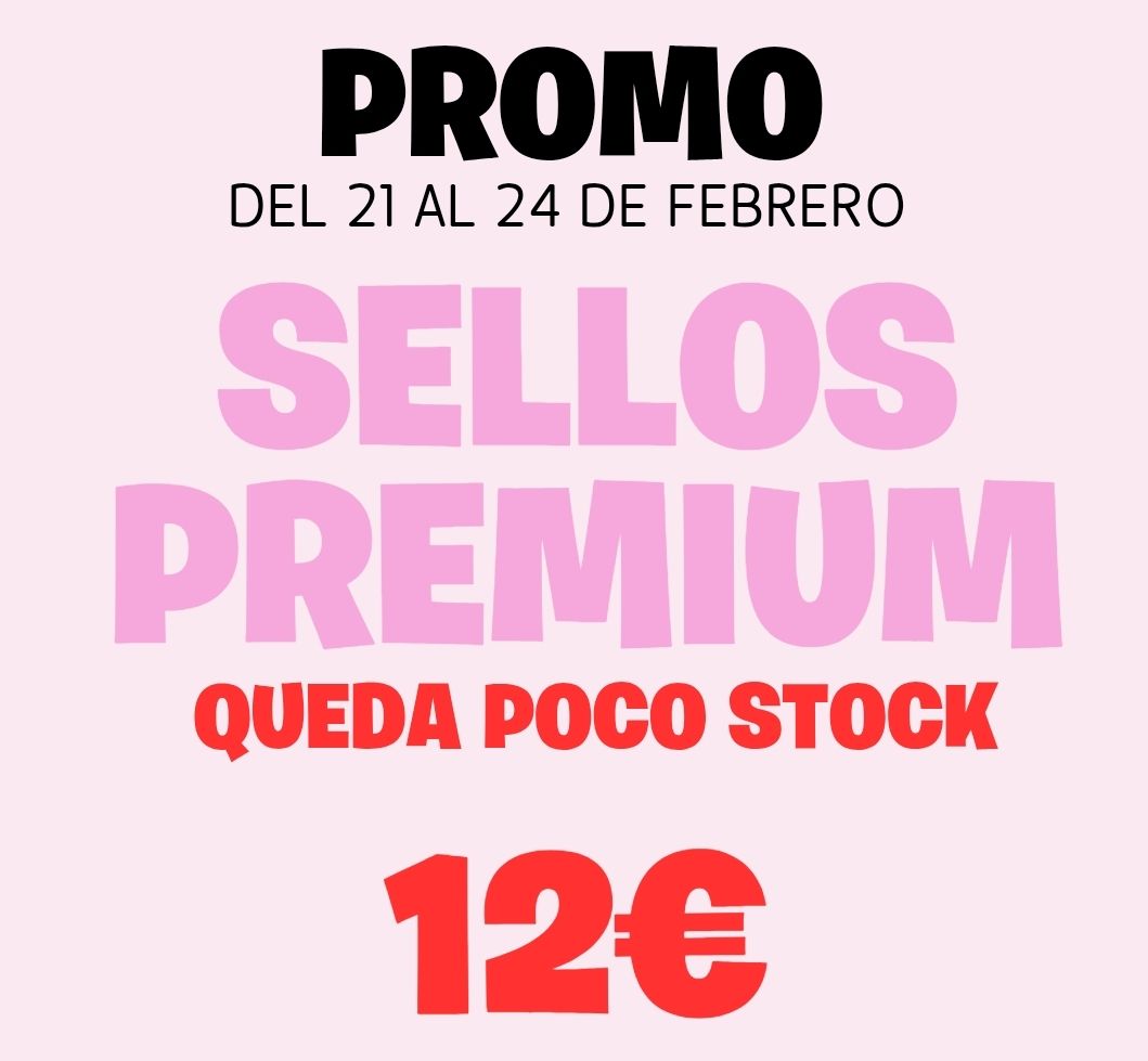 PROMOCION SELLOS 12€/u  Bolsas y cajas 7'5 x 3'5 cm 