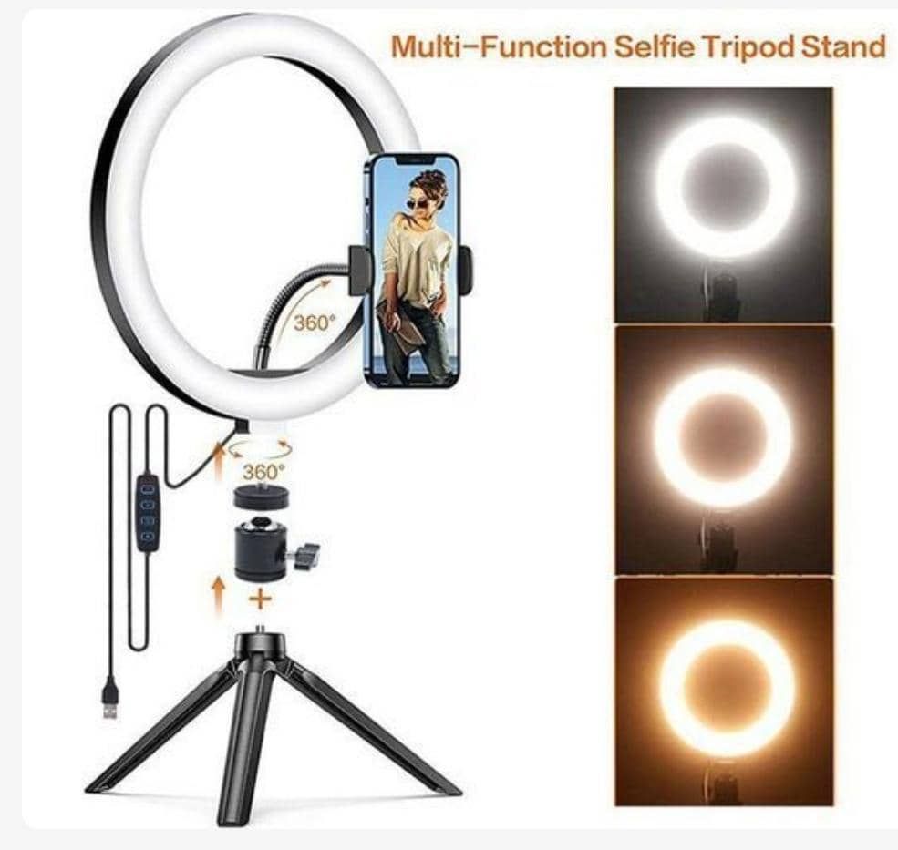 Multi-Function Selfie Ring Light with Tripod Stand