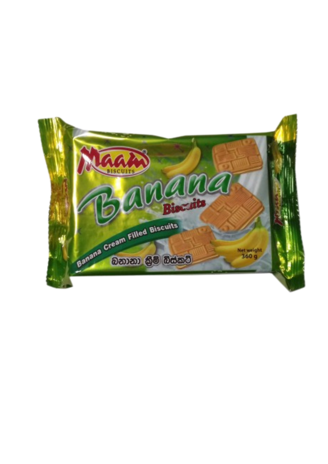 Maam Banana Cream Biscuit 360g 