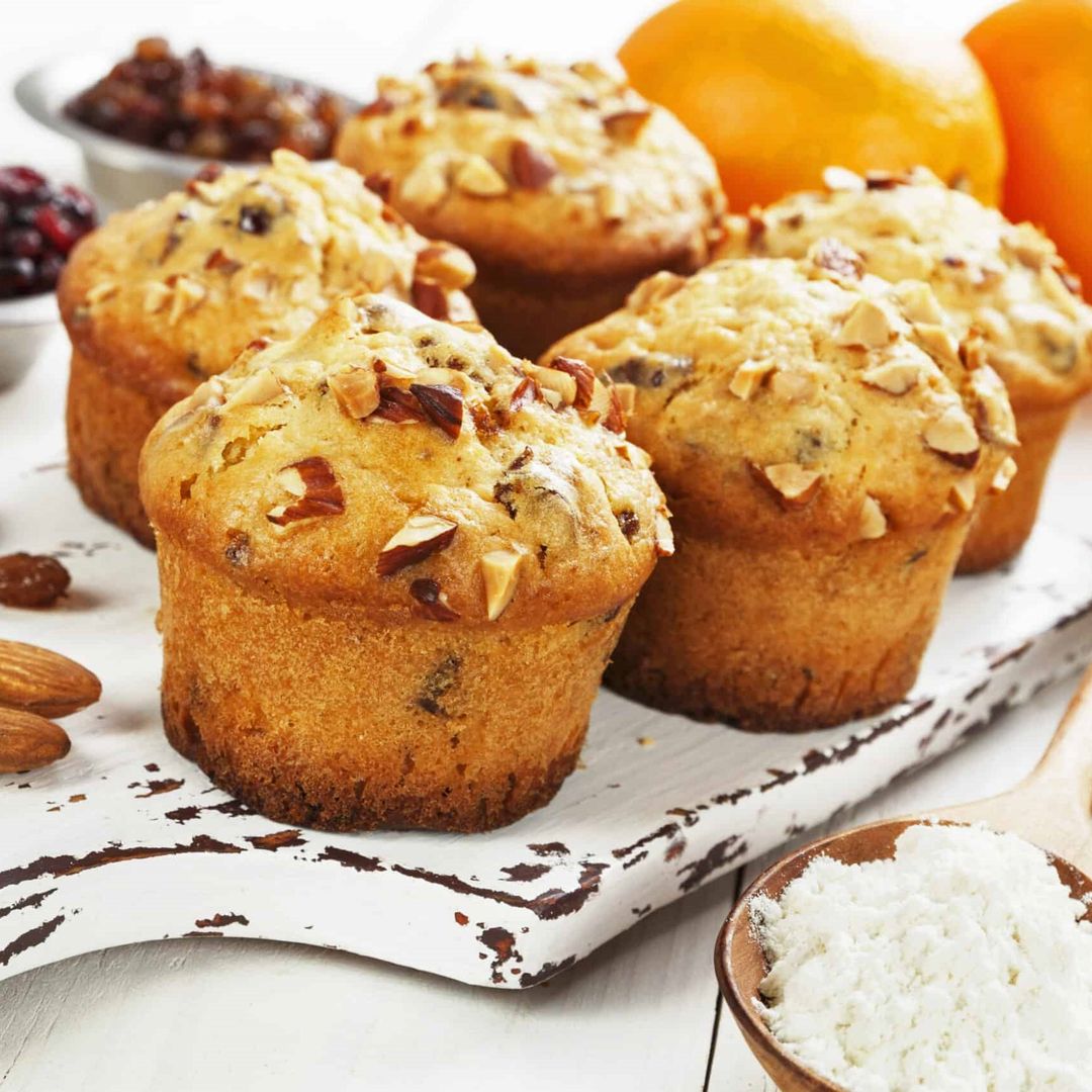 MUFFIN DE NARANJA CON NUEZ