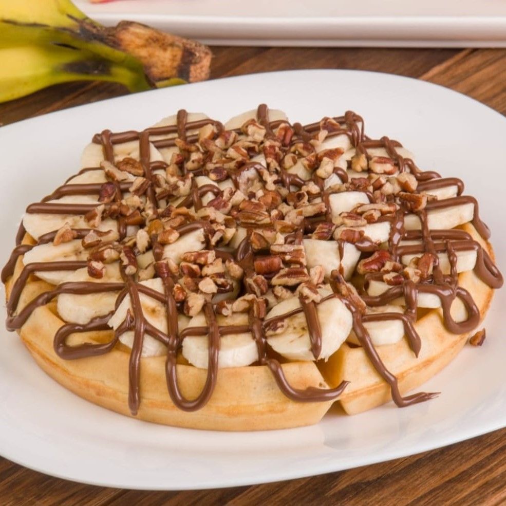 WAFFLE PLÁTANO Y NUTELLA