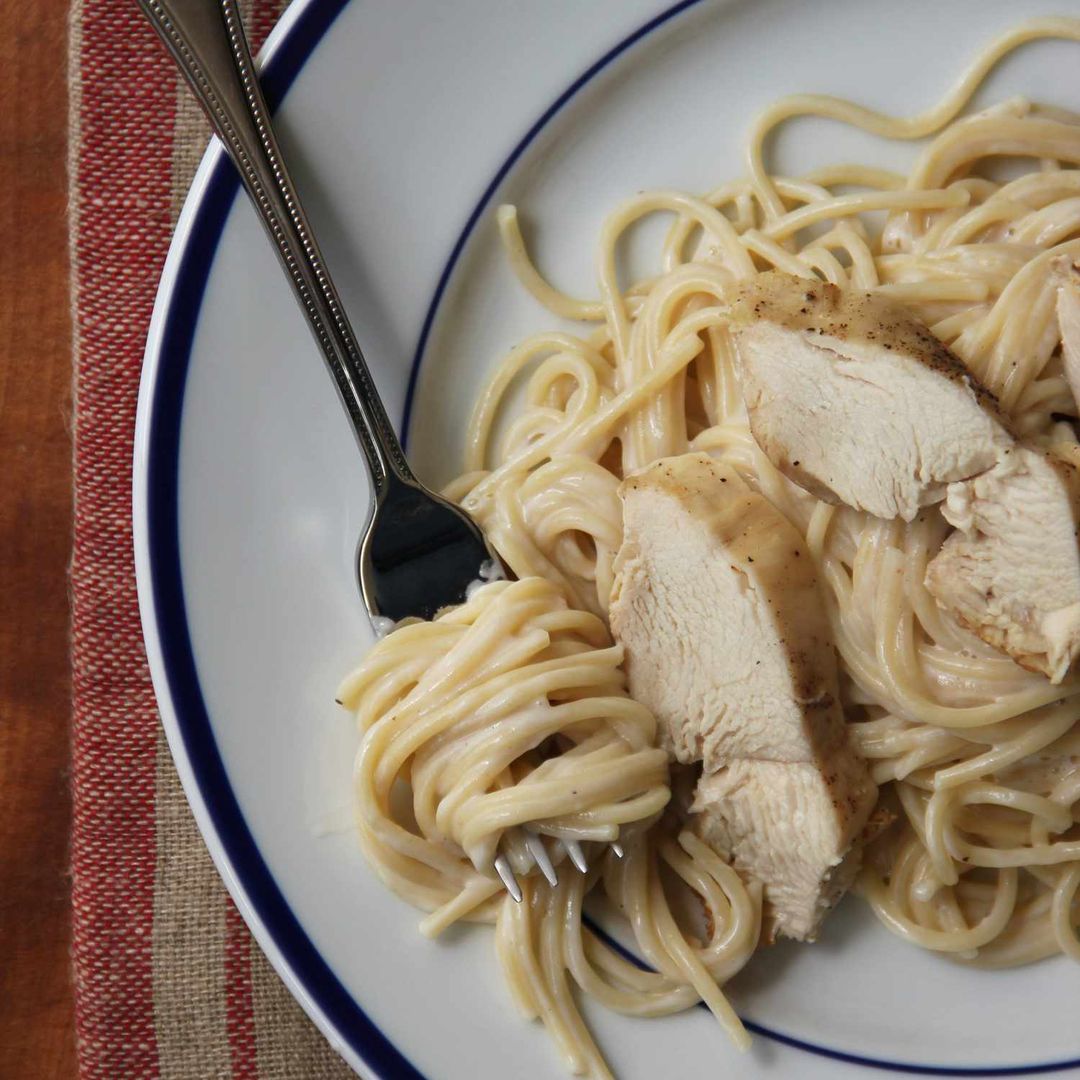 Chicken Alfredo Spaghetti