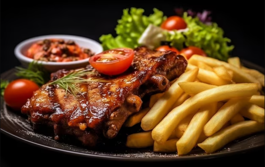 BBQ Pork Short Ribs with 2 Sides