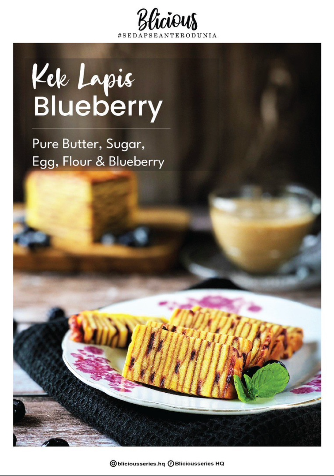 Kek Lapis Blueberry