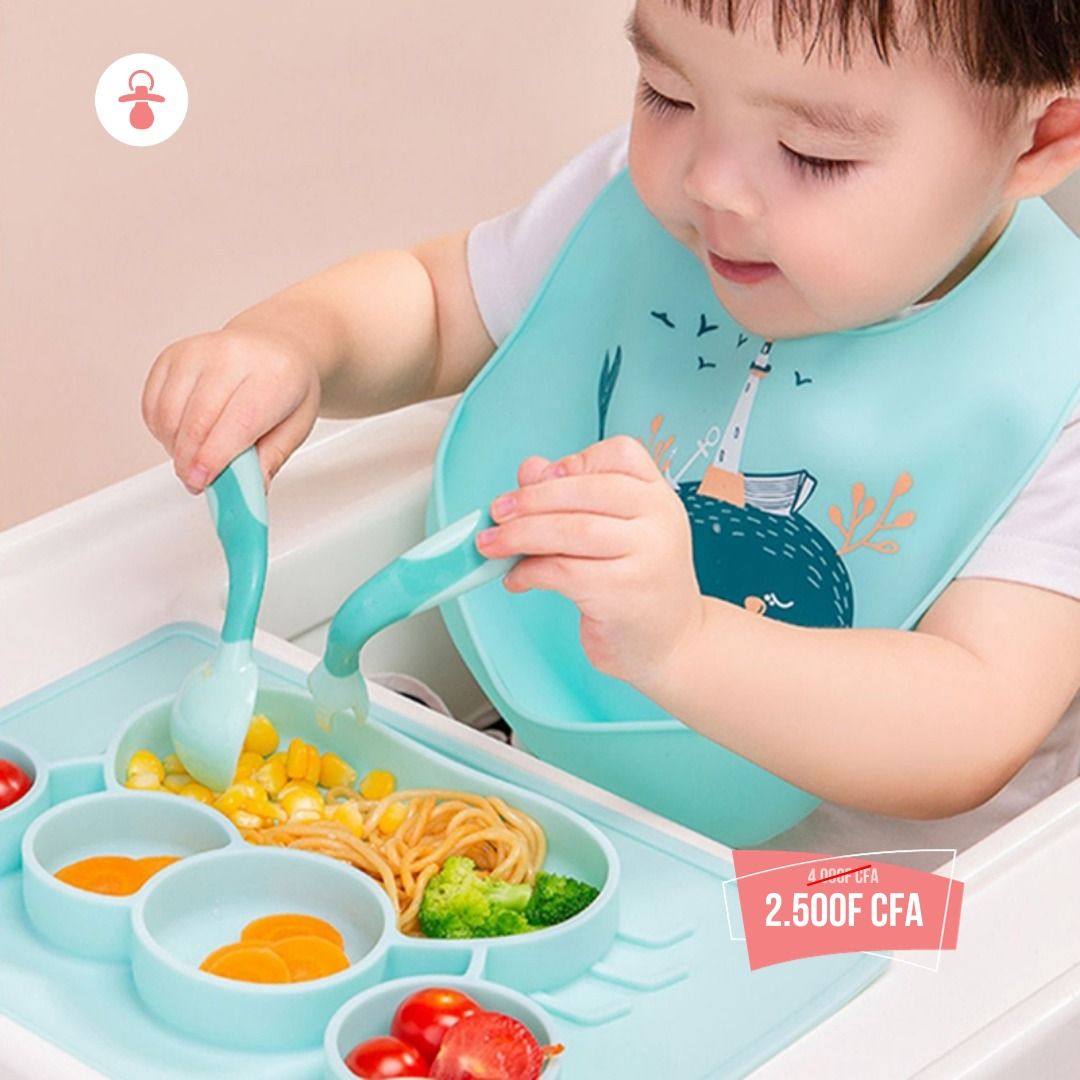 Bavoir en silicone